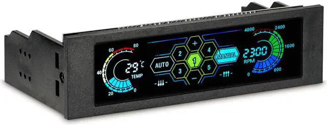 Main image of 5036 5.25" Drive Bay PC Computer CPU Cooling LCD Front Panel Temperature Controller Fan Speed Control for Desktop Computer
