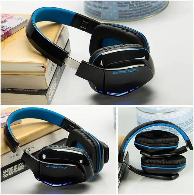Alt view image 3 of 5 - Bluetooth Wireless Gaming Headset Foldable Headphones with Microphone Phone Call Handsfree Earphones for Phone PC Laptop