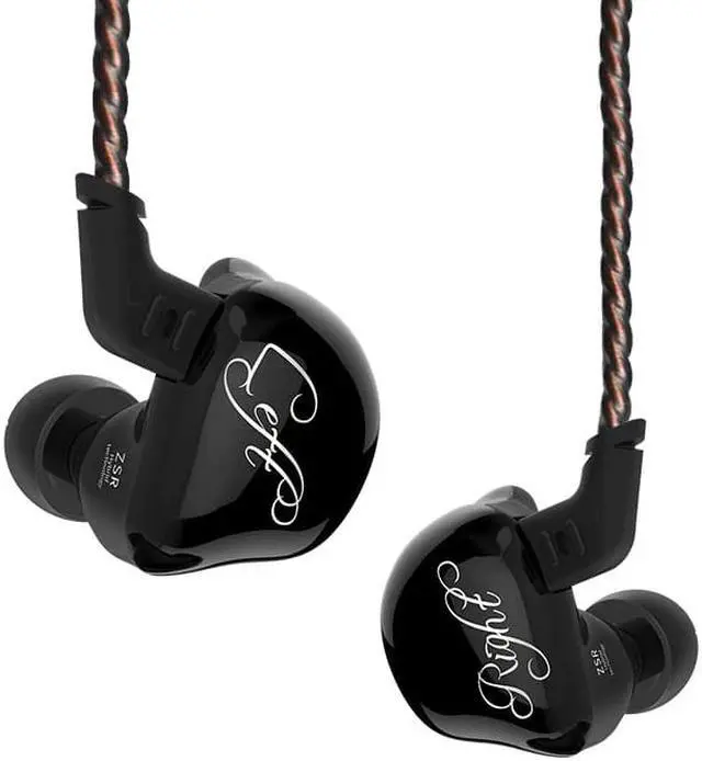 Alt view image 5 of 5 - ZSR Six Drivers In Ear Earphones Armature & Dynamic Hybrid Gaming Headset Hifi Bass Noise Cancelling Headphones for phone