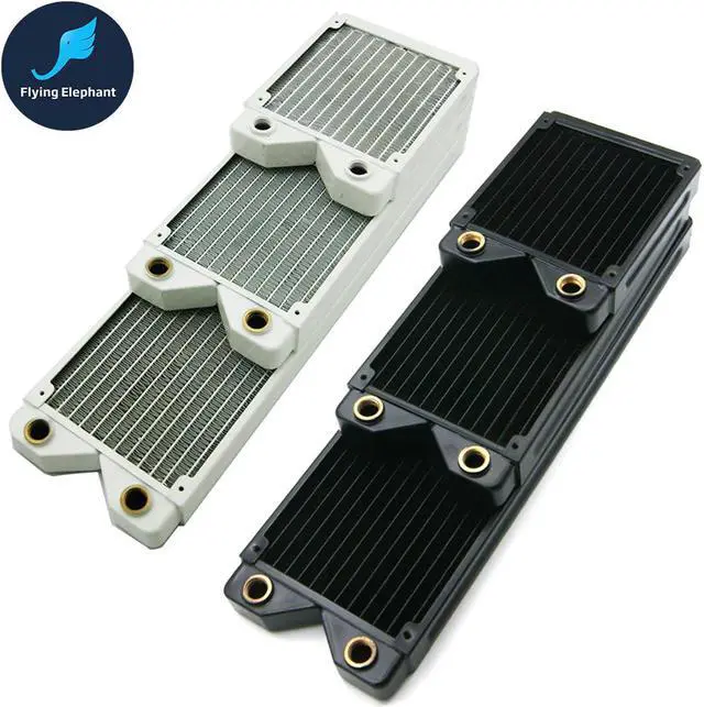 Main image of 120/240/360/480mm*27mm Full Copper Radiator Computer Water Cooled Row black/white Heat Exchanger for PC water cooling