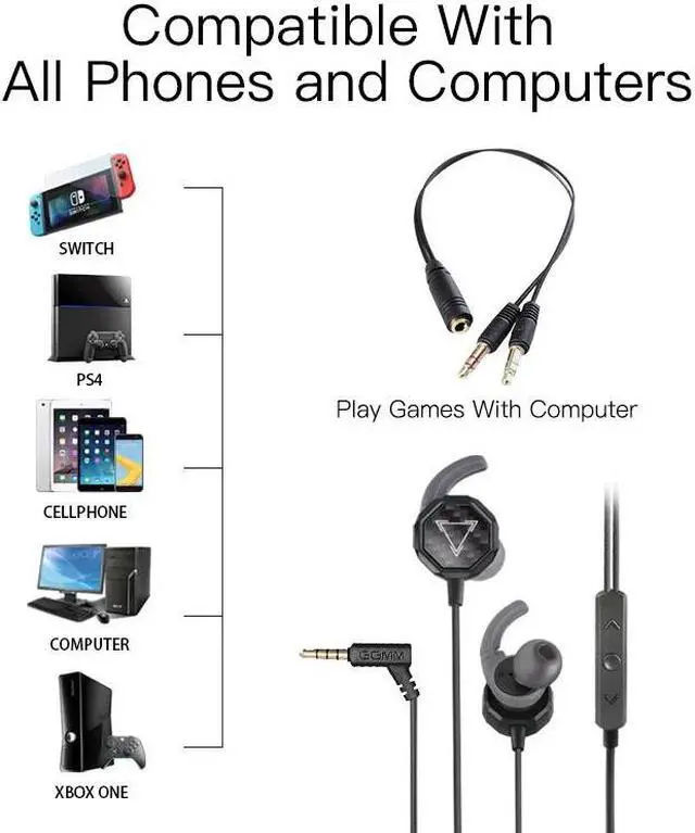 Alt view image 5 of 5 - G1 Earphone Deep Bass Gaming Earphone With Detachable Long Mic Gaming Earphones Clear Sound For PUBG Mobile Phone PC Gamer