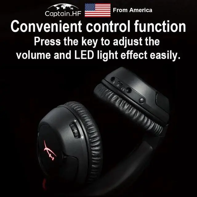 Alt view image 2 of 5 - US  Hyper X Cloud Flight Wireless Professional Gaming Headset for PC and Laptops