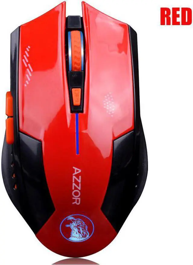 Alt view image 3 of 5 - AZZOR Charged Silent Wireless Mouse Mute Button Noiseless Optical Gaming Mice 2400dpi Built-in Battery For PC Laptop Computer