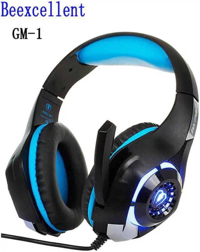 Main image of GM-1 Gaming Headphone with Mic LED Light Stereo Game Headset 3.5MM Wired USB Headband Headphones For PC/PS4 Gamers
