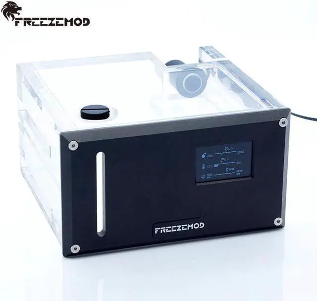 Alt view image 4 of 5 - computer water cooler intelligent water tank dual optical drive desktop flow velocity temperature sense. GQSX-Y2S