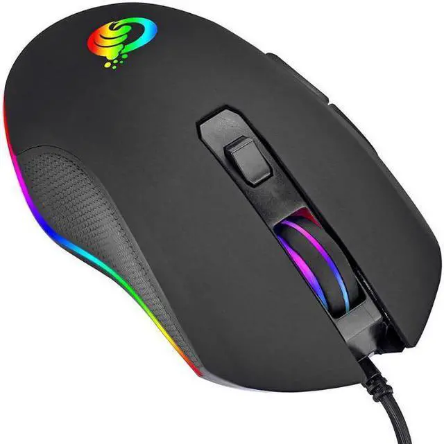 Alt view image 3 of 5 - Sale Wired Mouse Delicate Design G70 Wired RGB Gaming Mouse 6 Buttons 3200DPI Adjustable Optical Ergonomic Mouse Fashion New