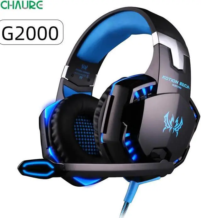 Main image of Headset over-ear Game Earphones Wired gaming headset microphone Deep bass stereo headphones for PS4 PC New X-BOX gamer