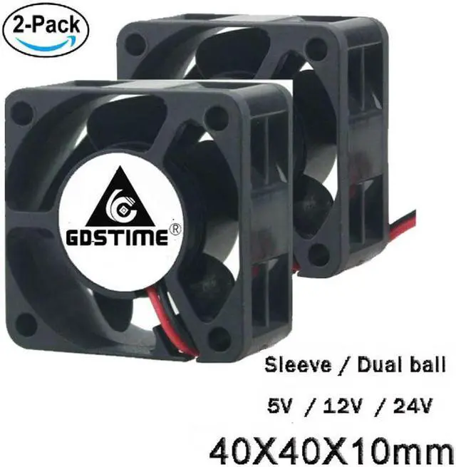 Main image of 2 pcs 24V 12V 5V 40mm x 10mm Small Axial Cooler 4cm 2Pin Ball Bearing DC Brushless Cooling Fan 40x40x10mm 4010 3Pin