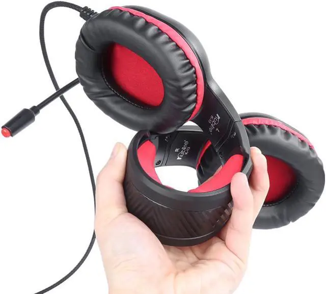 Alt view image 5 of 5 - 7.1 Gaming Headset Headphones with Microphone for PC Computer for Xbox One Professional Gamer Earphone Surround Sound RGB Light