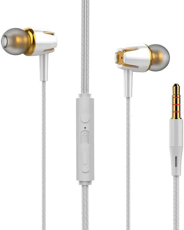 Alt view image 2 of 5 - 3.5mm In-Ear Earphone Headphones With Mic Adjustable Volume Upgrade Version Subwoofer Gaming Headset Earbuds Wired Earphones