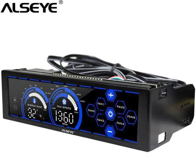 Main image of Fan Controller for PC Fan Cooler 80mm 90mm 120mm Cooling Fan 6 Channels Speed and Temperature Control