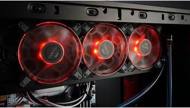 Alt view image 3 of 5 - 120mm LED Cooling Fan 12V 8Pin InWin Polaris RGB AURA Ultra Quiet Computer PC CPU Cooler No controller required