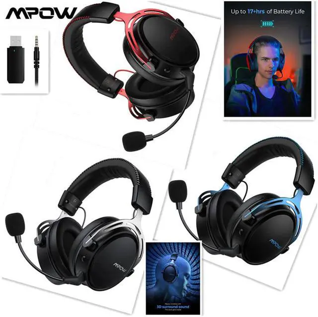 Main image of 3.5mm USB/2.4G Wireless Gaming Headphones With Microphone Gamer Stereo Noise Cancelling Mic Headset for PS4/PC/Xbox-One