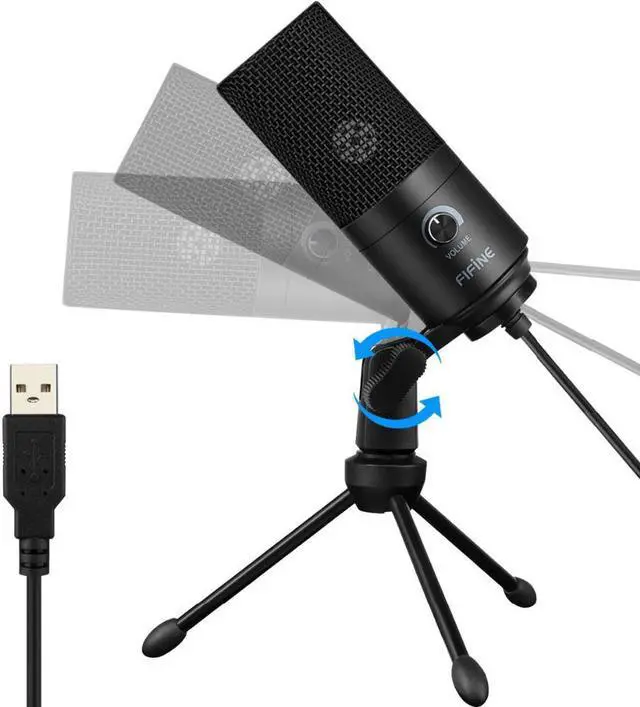 Alt view image 4 of 5 - USB Condenser game Microphone For Laptop Windows Studio Recording Built-in sound card