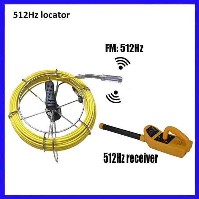 Alt view image 5 of 5 - 512hz locator sonde camera CCTV hot sale pipe inspection camera drain sewer camera 7inch LCD monitor long spring 23mm camera