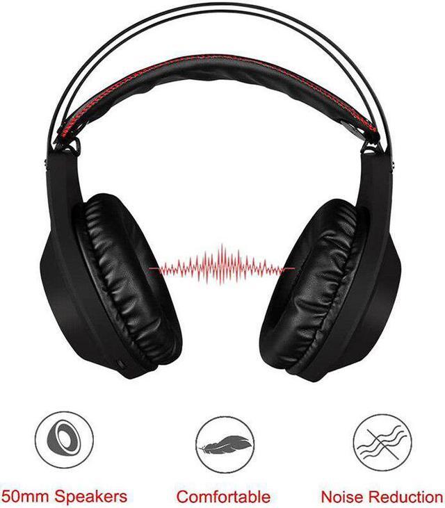 Alt view image 4 of 5 - NUBWO N2 Gaming Headset Music Headphones Stereo Over Ear Wired Earphones With Microphone For PC PS4 Skype Xbox One Gamer