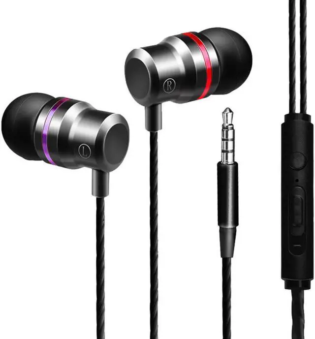 Main image of 3.5mm Plug Mobile Phone In-Ear Bass Earphones Headsets With Microphone & Sound Remote Music Gaming Headphones Headset