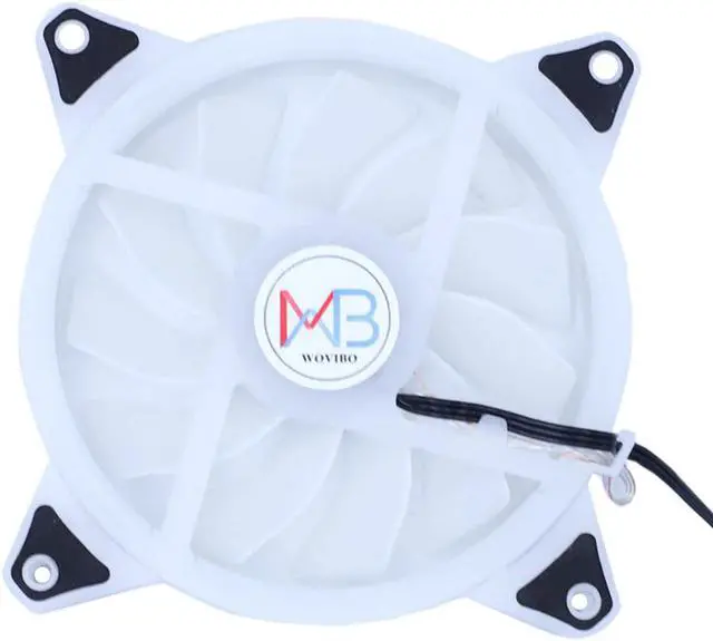 Alt view image 3 of 5 - 120mm RGB Case Fan Cooler Computer Cooling Case Fans 3PIN D-Type 4PIN Colorful LED Lamp Fan cooler Radiator Heatsink Auto RGB