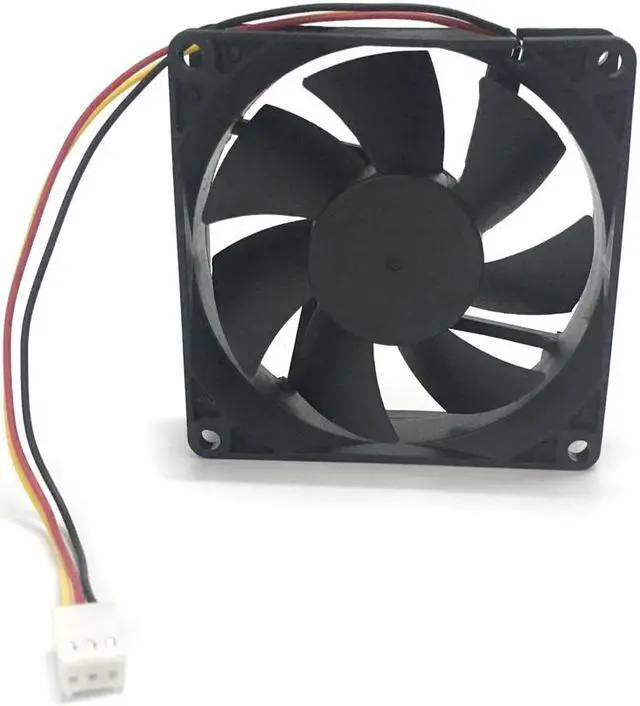 Alt view image 2 of 5 - F8025 80mm Computer Cooler Fan Desktop Cooling Fan Low Noise 12V Exhaust Fan for PC Case / Power Supply