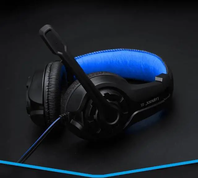 Alt view image 4 of 5 - 2 Colors 3.5mm Wired Stereo Headphones Interface Head-mounted Gaming Headset Laptop Computer PC Earphon Microphone Headphones
