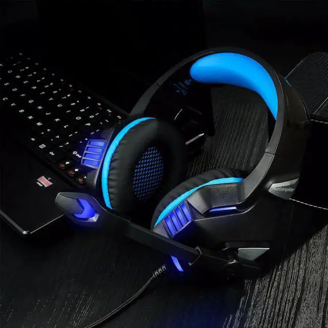 Alt view image 3 of 5 - V3 3.5mm Gaming Headset Mic LED Headphones For PC PS4 Xbox one