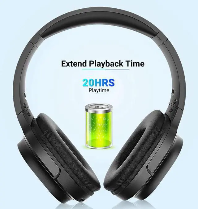 Alt view image 3 of 5 - 2020 Headphones Bluetooth Earphone Wireless Over-Ear Headphone for phone Stereo Gaming Headset with Mic TF Card MP3 FM