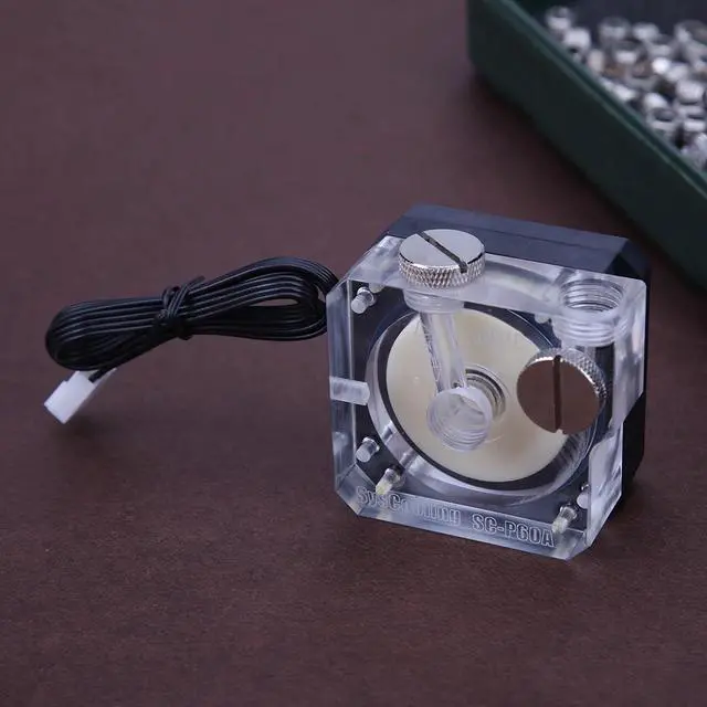 Alt view image 5 of 5 - 450L/H Water Cooling Circulation Pumps System Parts DC 12V Silent Water Cooler for Household Computer Cooling Accessories