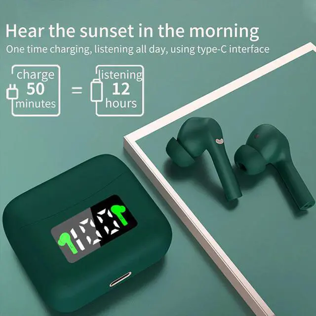 Alt view image 2 of 5 - Fashion J5 Tws Headphone Bluetooth 5.2 Wireless Earphone Earbuds Sports Hi-Fi Gaming Headset Bass WIth Mic For iPhone