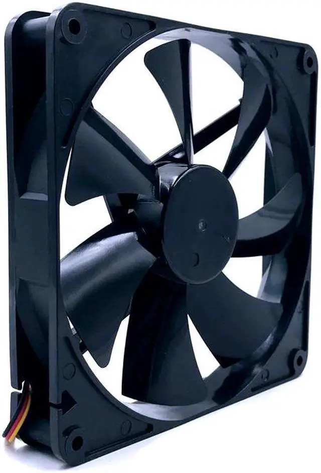 Alt view image 3 of 4 - 140mm fan new DF1402512SEDN DC 12V 0.06A sleeve 3-Pin 140x140x25mm pc case Server cooling Fan 1050RPM