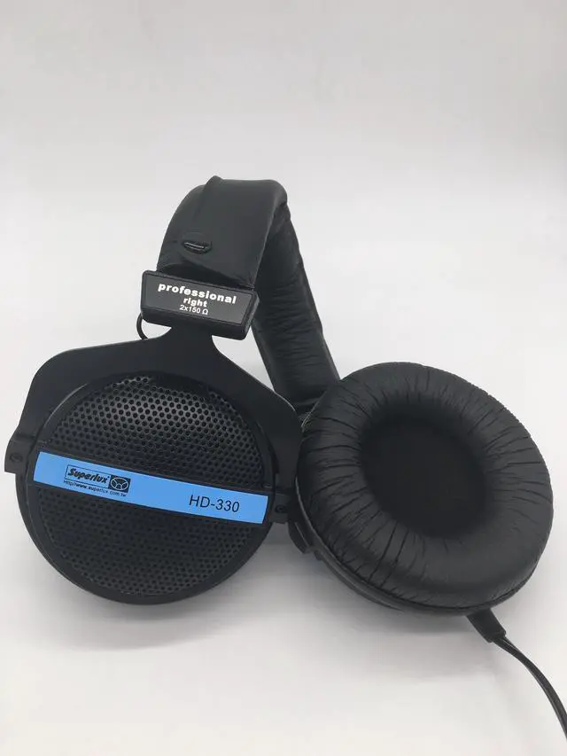 Alt view image 4 of 5 - HD-330 semi-open dynamic audiophile stereo headphone clear sound soft earmuff recording monitoring gaming music headset