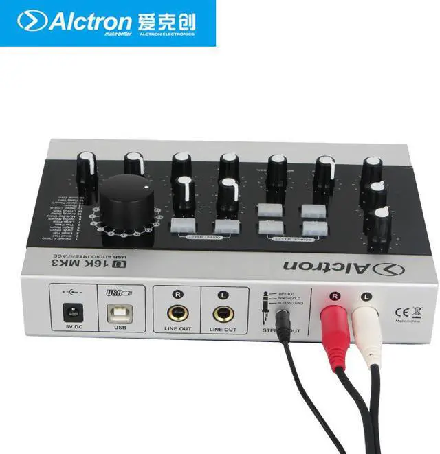 Alt view image 5 of 5 - U16K MK3 External USB Audio Recording sound card with DSP effect mobile phone computer Versatile karaoke singing