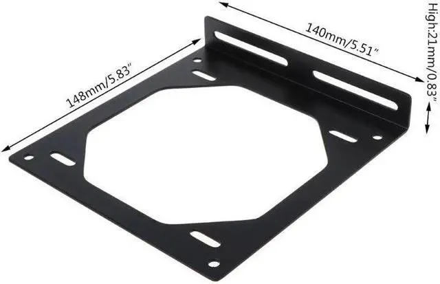 Alt view image 2 of 5 - Bracket 240 Radiator Mounting Bracket Water Cooler for 12/14CM Holder External Computer Case Heatsink Gadget Accessories