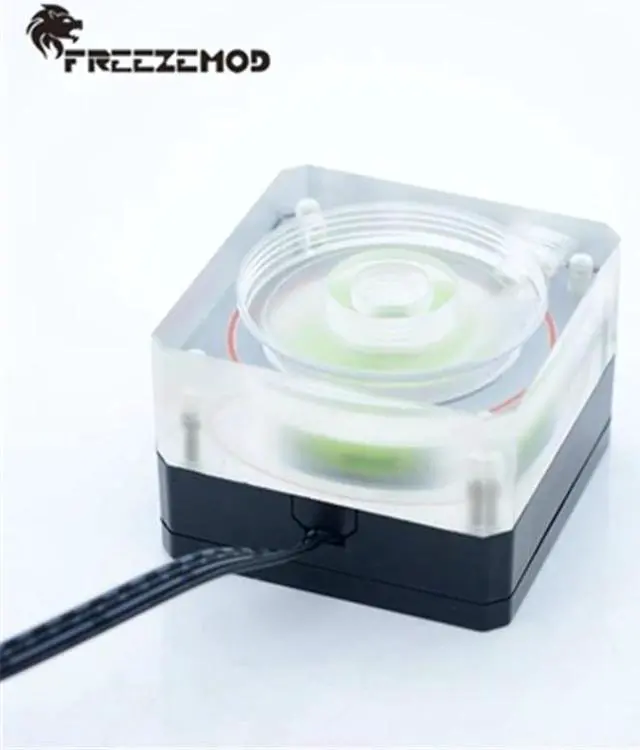 Alt view image 2 of 5 - PUB-SZM6 Water Cooler Water Pump Ultra-Thin PWM Speed Control 4cm Thick Flow 500L Support OD50 Tank. PU-SZM6