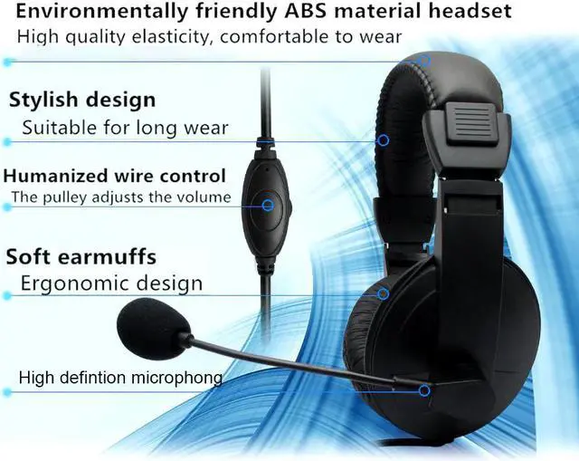 Alt view image 5 of 5 - 3.5MM Stereo Gaming Headphone Deep Bass Game Earphone Headset Gamer With Microphone For PC Game Headset Game essential