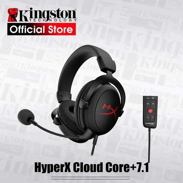 Main image of New  HyperX Cloud Core+7.1 surround Gaming Headset With a microphone Professional esport headphones headphone black