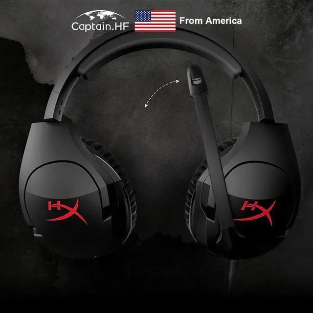 Alt view image 3 of 5 - US  Headphone Professional Hyper X Cloud Stinger Gaming Headset for PC Laptop Hifi Earphone With Microphone Mic Headphone