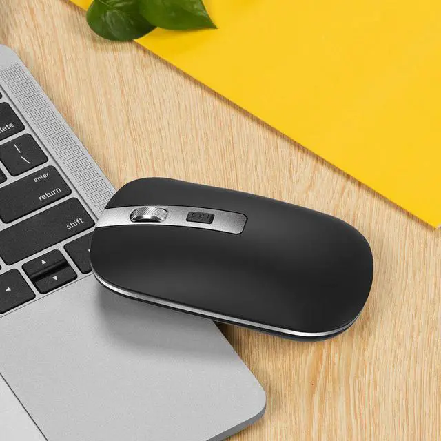 Alt view image 2 of 5 - 2.4GHz Wireless Mouse Rechargeable Gaming Mouse 3 Gears 1600 DPI 10m Adjustable Ergonomic Optical Mice for Office Home Gaming