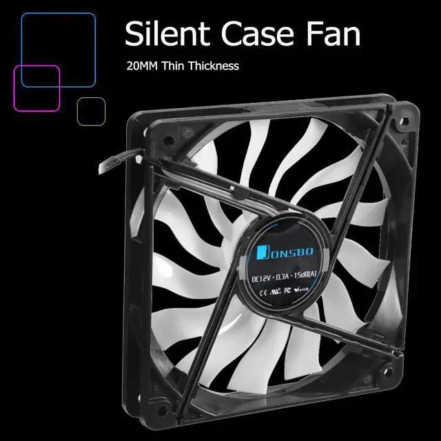 Alt view image 5 of 5 - 12020 ultra-thin fan 120mm Silent Desktop Computer Chassis Fan CPU Cooler Cooling Fan 4Pin 3Pin PC Case Fan for computer