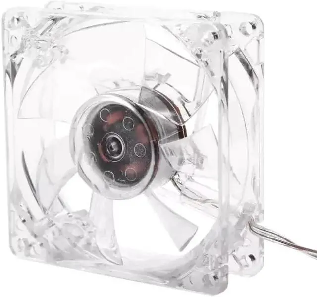 Alt view image 5 of 5 - Computer PC Fan 80mm With LED 8025 Silent Cooling Fan 5V LED Luminous Chass Computer Case Cooling Fan Mod Easy Installed