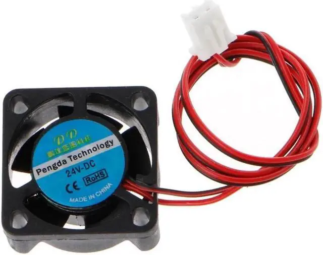 Alt view image 5 of 5 - 24V 2-Pin Cooling Fan PC Computer CPU System Heatsink Brushless Cool System  80x80x10/40x40x20/60x60x10/30x30x10/25x25x10mm