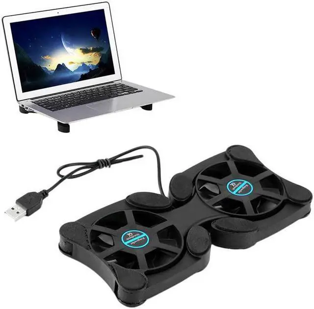 Main image of USB Cooling Fan Mini Octopus Notebook Cooler Cooling Pad Safety Stand Double Fans For 7-15 inch Notebook Laptop