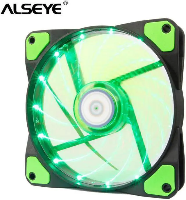 Main image of PC Cooler Computer Case Fan Green LED 120mm Fan Cooling 12v 1300RPM 3-4pin cooler for cpu color red blue and green