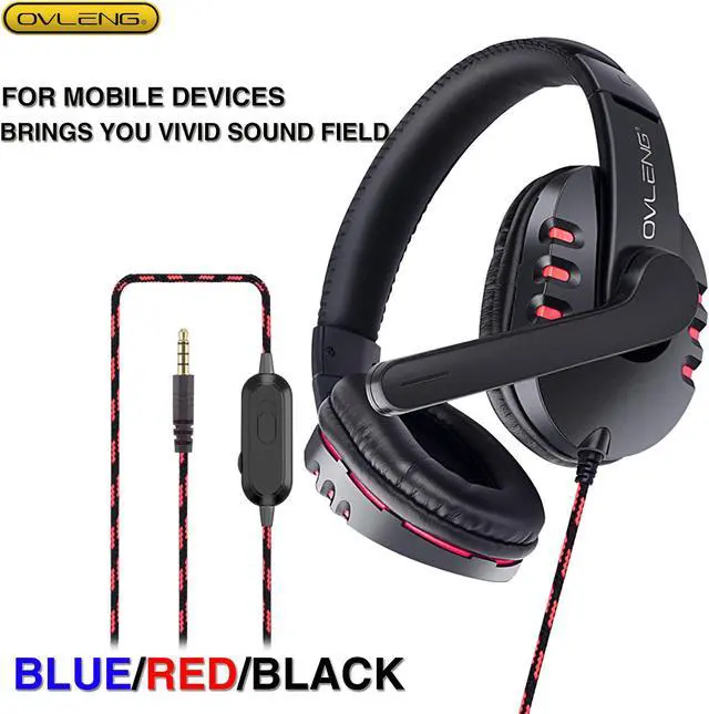 Main image of OV-P3 Stereo Mobile Gaming Headset  3.5mm Wire Control Noise Cancelling headphones with Microphone Suitable for PC ipad