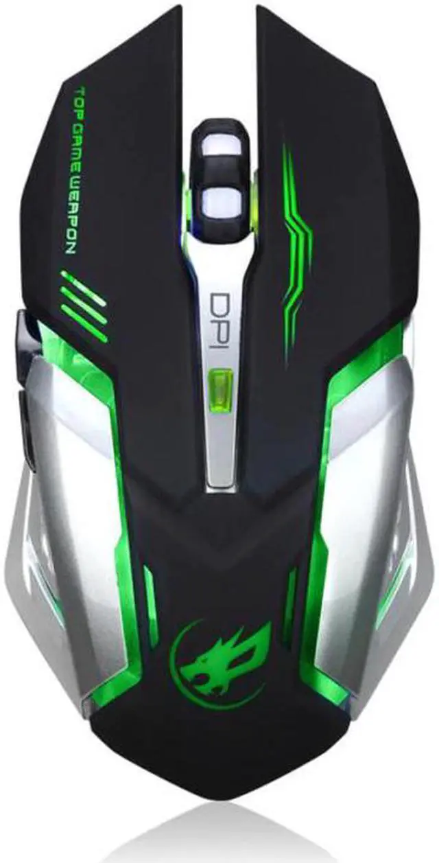 Alt view image 2 of 5 - Rechargeable T1 Wireless Silent LED Backlit USB Optical Ergonomic Gaming Mouse 18May30 Drop Ship F