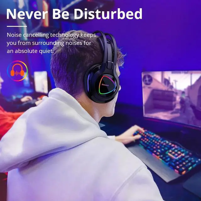 Alt view image 2 of 5 - Newest  Glary Alpha Gaming Headset with  LED Lighting 3.5mm+USB Port PS4 Gamer Headset for Computer Laptop