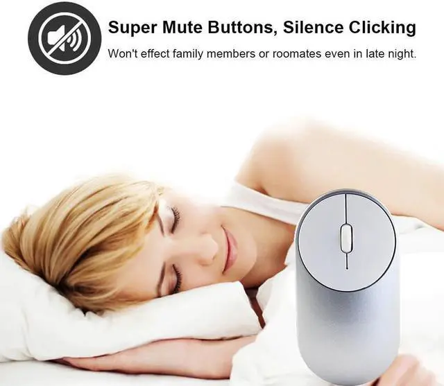Alt view image 2 of 5 - Wireless Computer Mouse 1200DPI Ergonomic Silent USB Optical Gaming Mice with Wrist Rest Mouse Pad For  Notebook Game