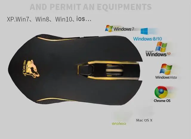 Alt view image 3 of 5 - X9 Wireless Mice Silent Gaming Mouse 2400DPI LED Backlit USB Optical Ergonomic Mouse Mause Gamer Raton Inalambrico