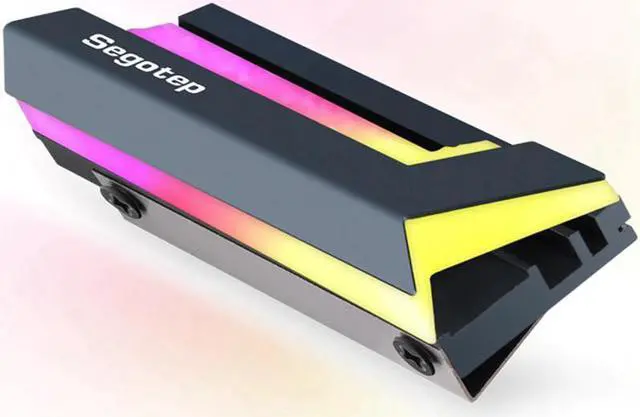 Alt view image 5 of 5 - 5V ARGB M.2 SSD Heatsink NGFF 2280 NVMe Solid State Drive Cooler for Desktop PC Computer