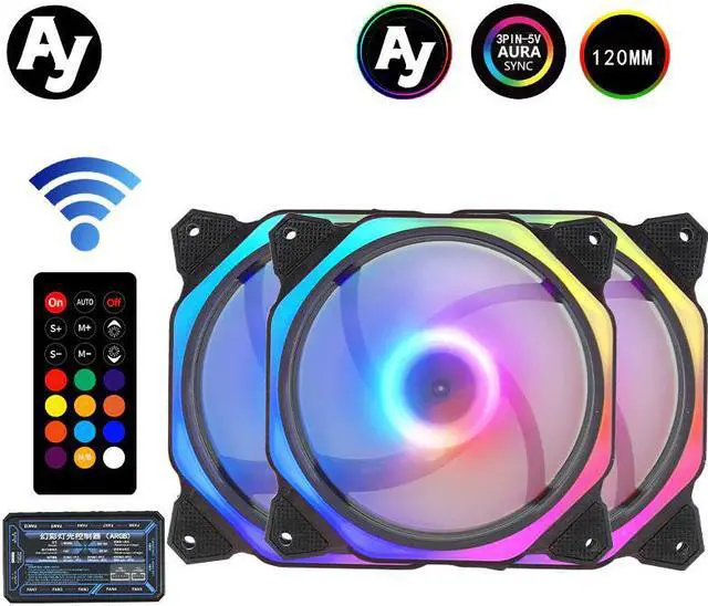 Main image of AM1 Cooler PC Case Fan 120mm Rgb Fan Adjust Speed Aura Sync Mute Colorful IR Cooler Master Rgb Cooling Computer Fans