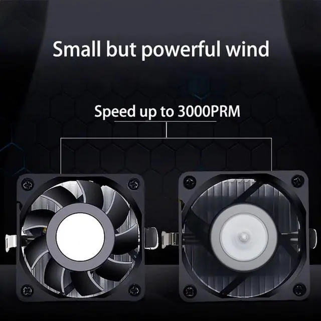 Alt view image 4 of 5 - Cooling Computer Case Fan Silent Oil Bearing PC Radiator Low Noise Computer Case Fan for Intel Socket 370 and Intel c2/c3